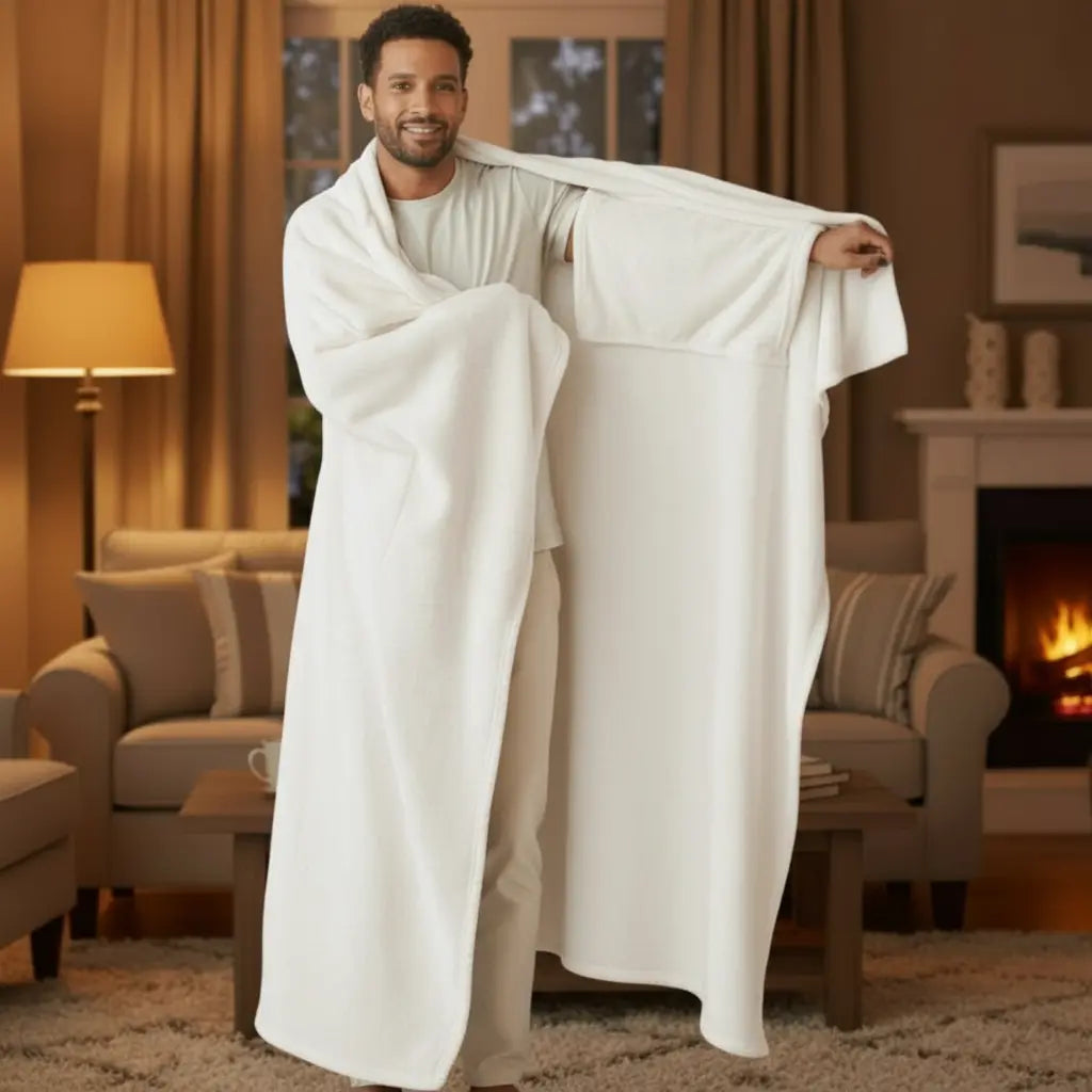 Plaid Poncho Manches piloopiloo