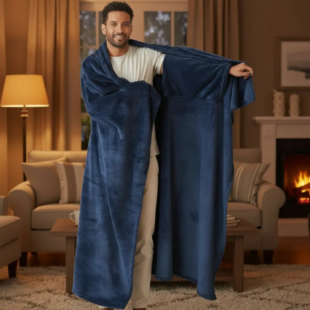 Plaid Poncho Manches piloopiloo